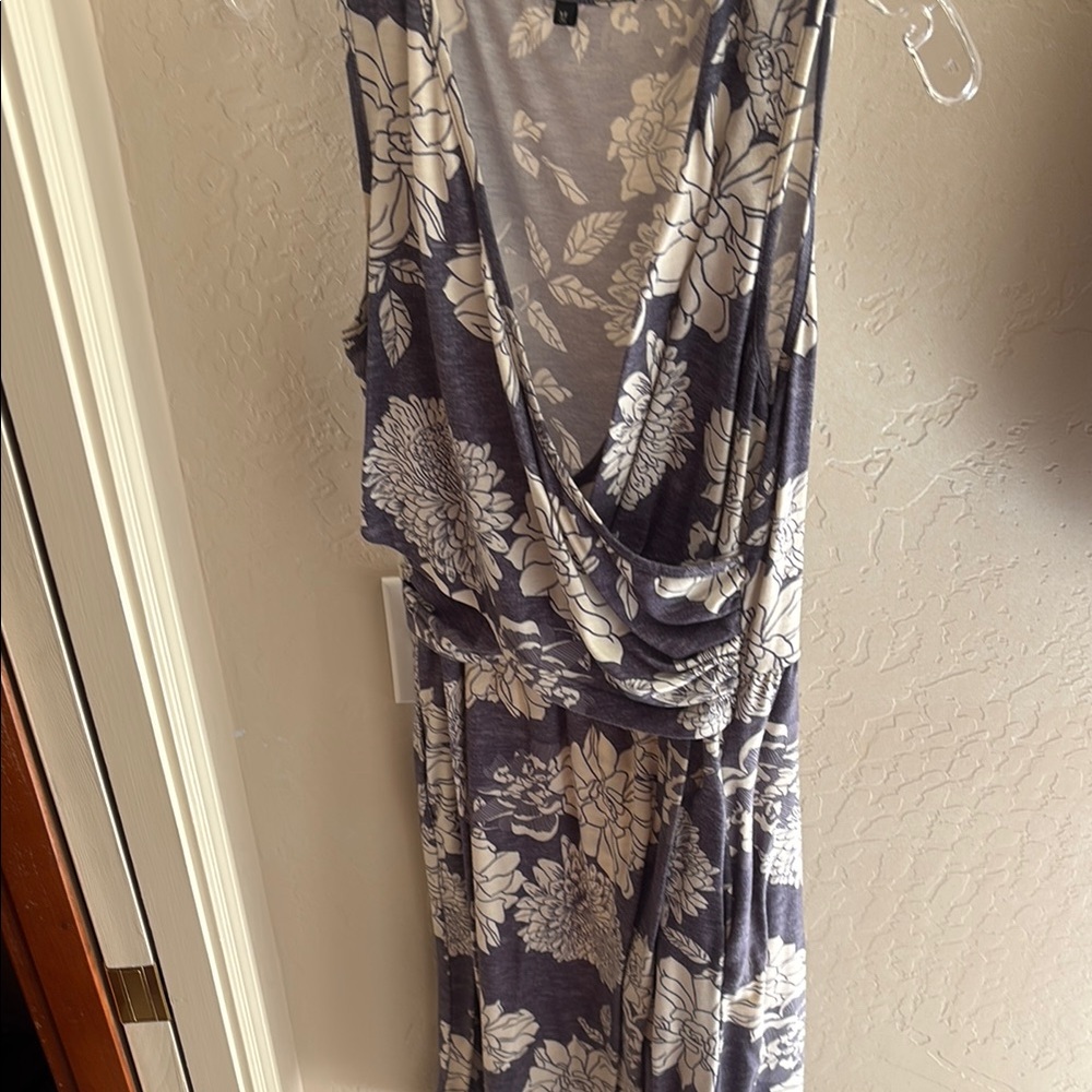 Nursing Floral Sleeveless Maxi Dress